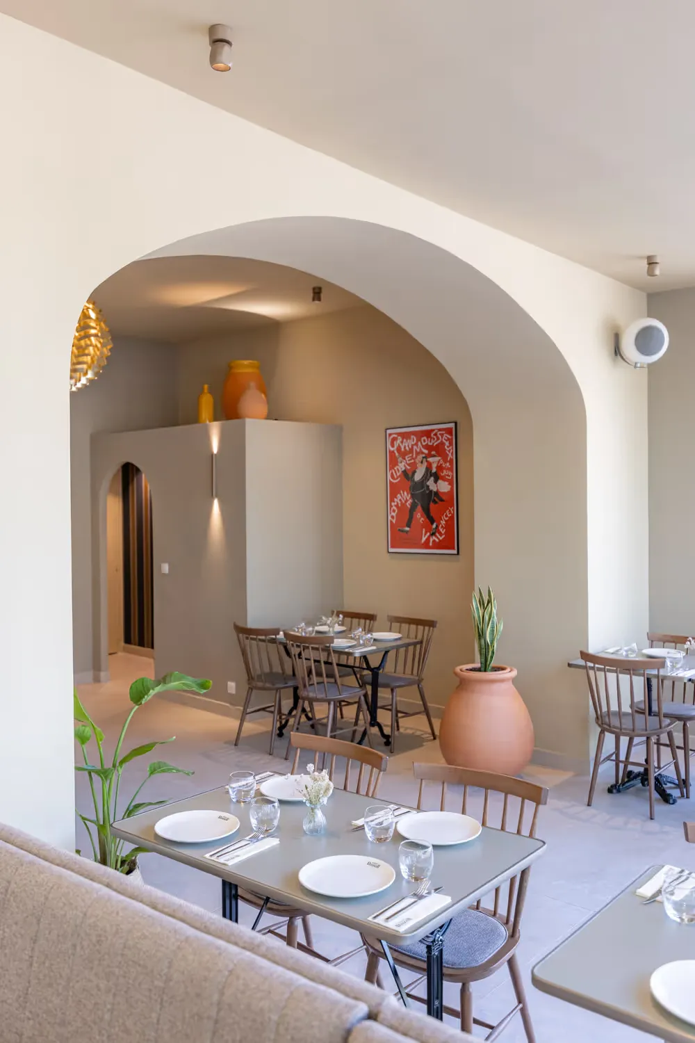 La salle voûtée et sa décoration